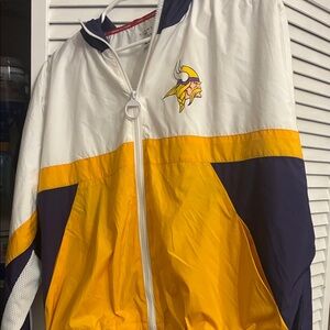 Tommy Hilfiger White, Yellow, and Navy Windbreaker